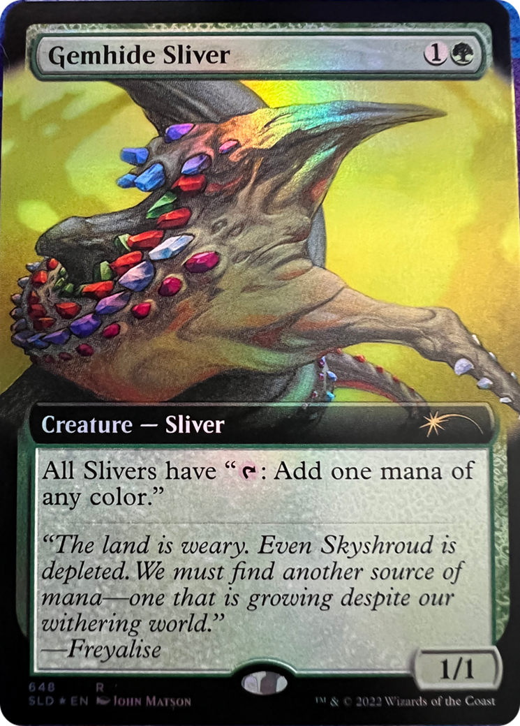 Gemhide Sliver (Extended Art) [Secret Lair Drop Series] | Cracking-Singles