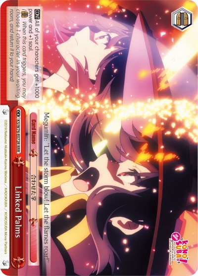 Linked Palms (KS/W76-E072R RRR) [KonoSuba The Movie: Legend of Crimson] | Cracking-Singles