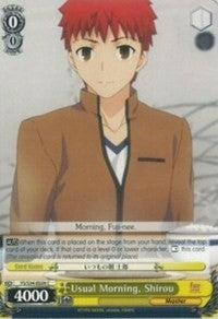 Usual Morning, Shirou (FS/S34-E024 C) [Fate/Stay Night [Unlimited Blade Works]] | Cracking-Singles