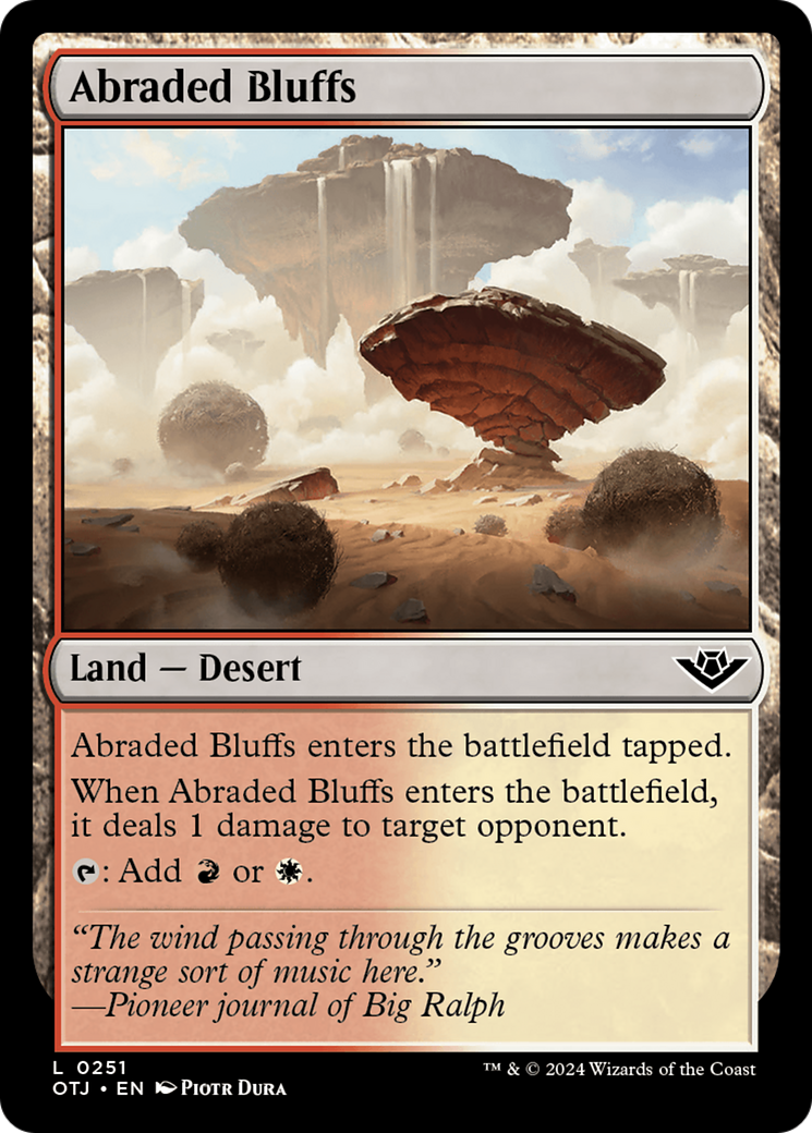 Abraded Bluffs [Outlaws of Thunder Junction] | Cracking-Singles