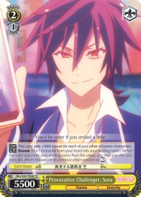 Provocative Challenger, Sora (NGL/S58-TE06 TD) [No Game No Life] | Cracking-Singles