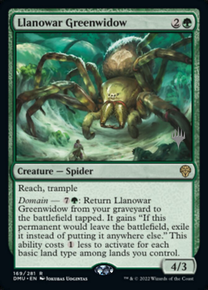 Llanowar Greenwidow (Promo Pack) [Dominaria United Promos] | Cracking-Singles