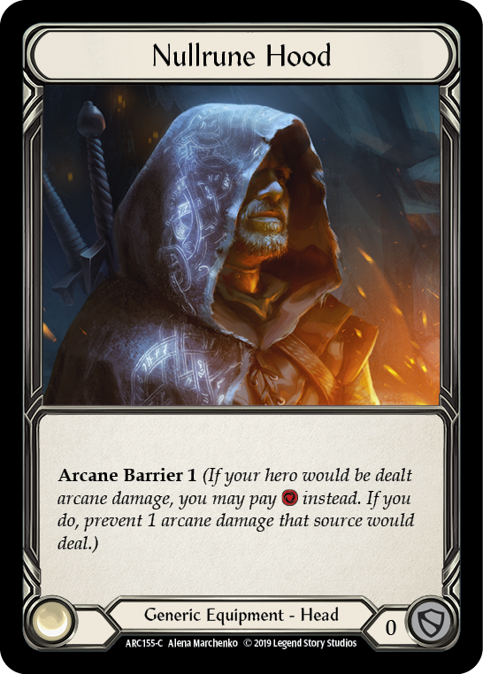 Nullrune Hood [ARC155-C] (Arcane Rising)  1st Edition Cold Foil | Cracking-Singles