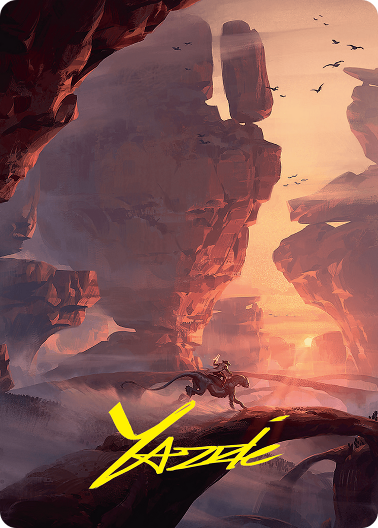 Mountain Art Card (24/54) (Gold-Stamped Signature) [Foundations Art Series] | Cracking-Singles