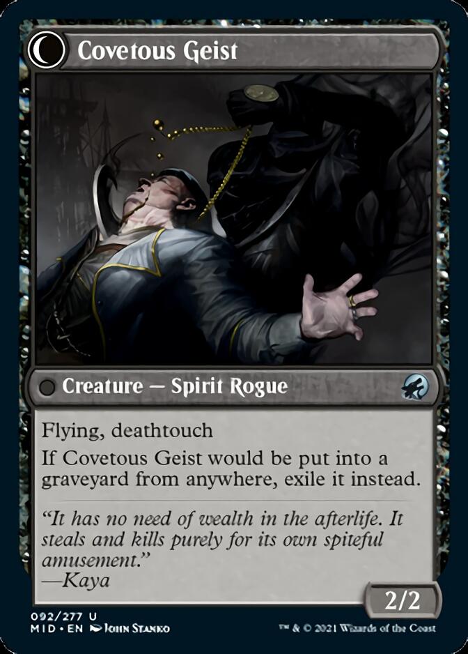 Covert Cutpurse // Covetous Geist [Innistrad: Midnight Hunt] | Cracking-Singles