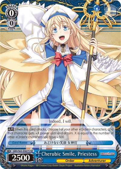 Cherubic Smile, Priestess (GBS/S63-E067S SR) [Goblin Slayer] | Cracking-Singles