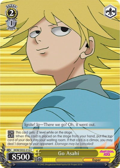 Go Asahi (MOB/SX02-016 C) [Mob Psycho 100] | Cracking-Singles