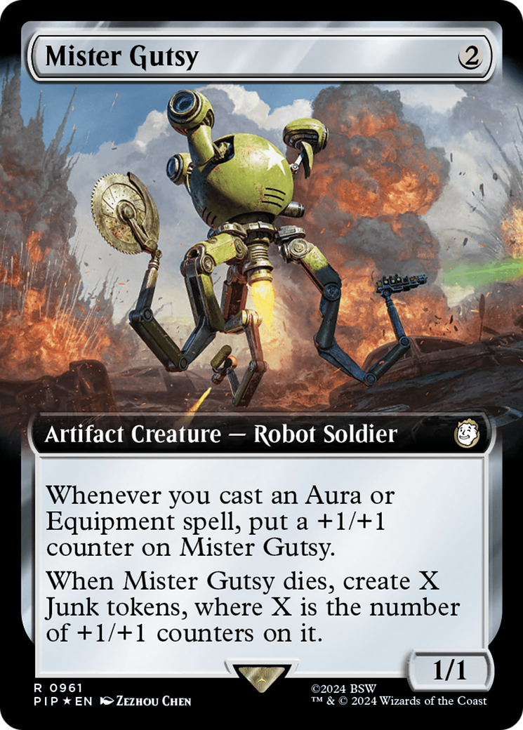 Mister Gutsy (Extended Art) (Surge Foil) [Fallout] | Cracking-Singles