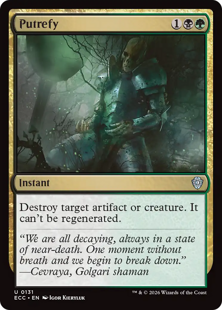 Putrefy [Lorwyn Eclipsed Commander] | Cracking-Singles