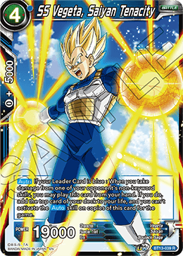 SS Vegeta, Saiyan Tenacity (Rare) (BT13-039) [Supreme Rivalry] | Cracking-Singles