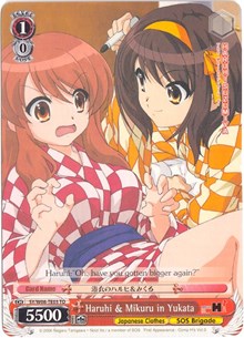 Haruhi & Mikuru in Yukata (SY/W08-TE03 TD) [The Melancholy of Haruhi Suzumiya] | Cracking-Singles