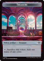 Elemental (0002) // Treasure Double-Sided Token [Secrets of Strixhaven Tokens] | Cracking-Singles