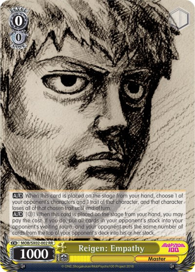 Reigen: Empathy (MOB/SX02-002 RR) [Mob Psycho 100] | Cracking-Singles