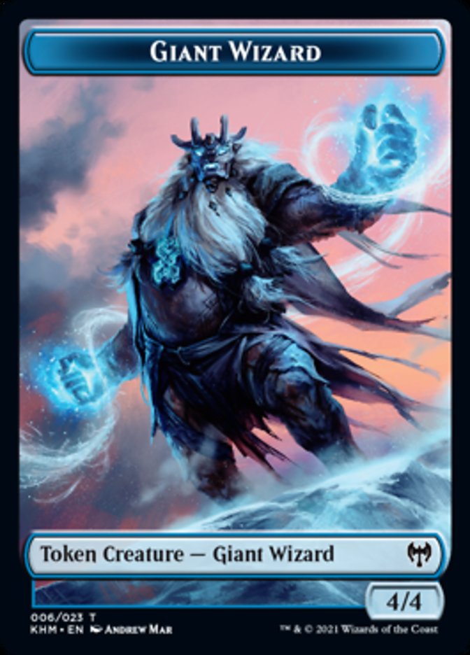 Giant Wizard Token [Kaldheim Tokens] | Cracking-Singles