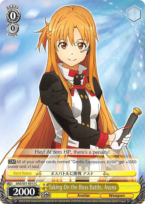 Taking On the Boss Battle, Asuna (SAO/S51-E013 C) [Sword Art Online The Movie: -Ordinal Scale-] | Cracking-Singles