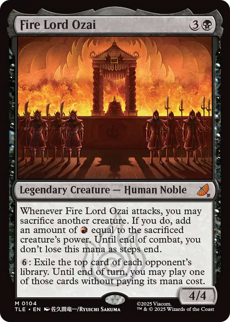 Fire Lord Ozai [Avatar: The Last Airbender: Eternal-Legal] | Cracking-Singles