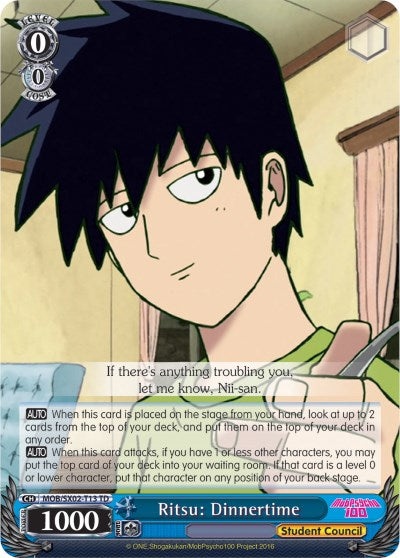 Ritsu: Dinnertime (MOB/SX02-T13 TD) [Mob Psycho 100] | Cracking-Singles