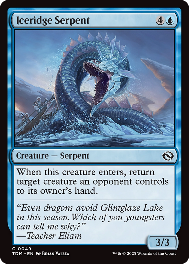 Iceridge Serpent [Tarkir: Dragonstorm] | Cracking-Singles
