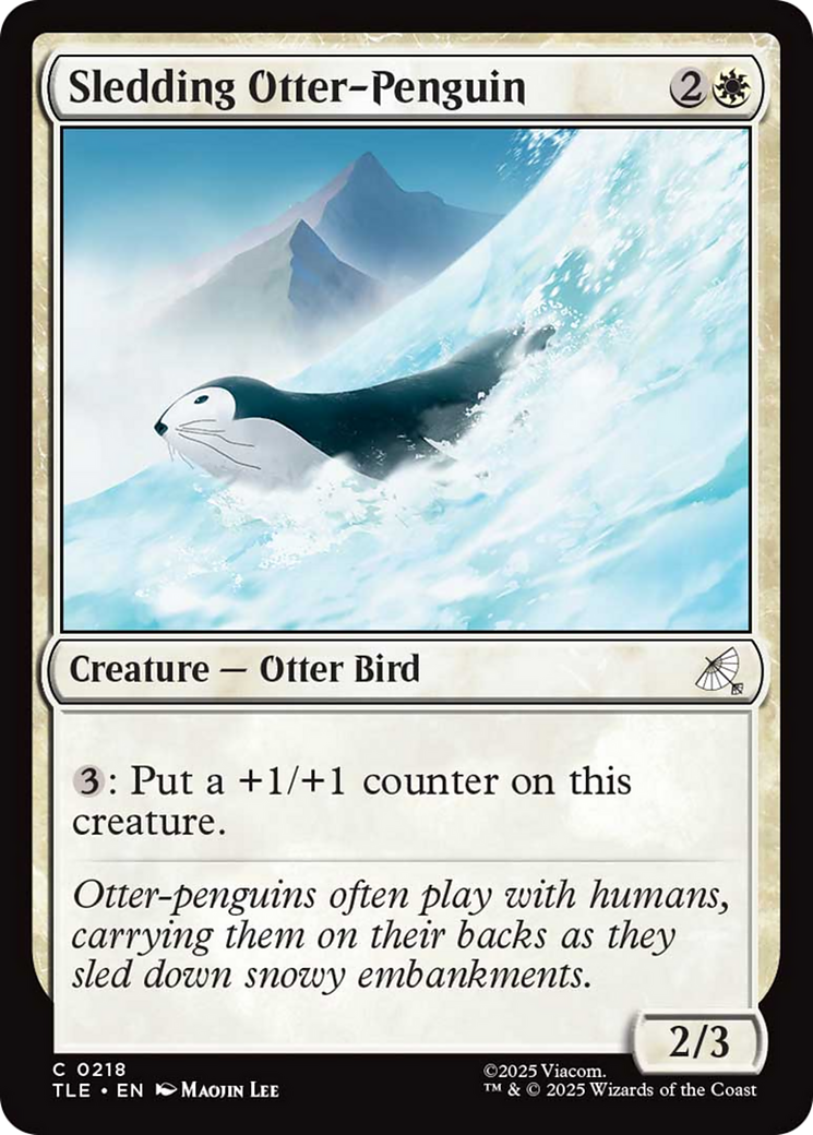 Sledding Otter-Penguin [Avatar: The Last Airbender: Eternal-Legal] | Cracking-Singles