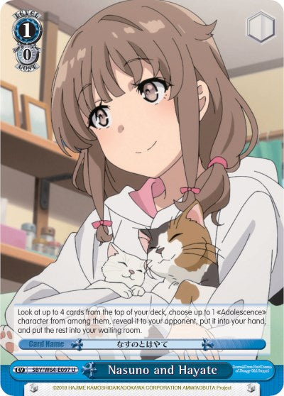 Nasuno and Hayate (SBY/W64-E097 U) [Rascal Does Not Dream of Bunny Girl Senpai] | Cracking-Singles