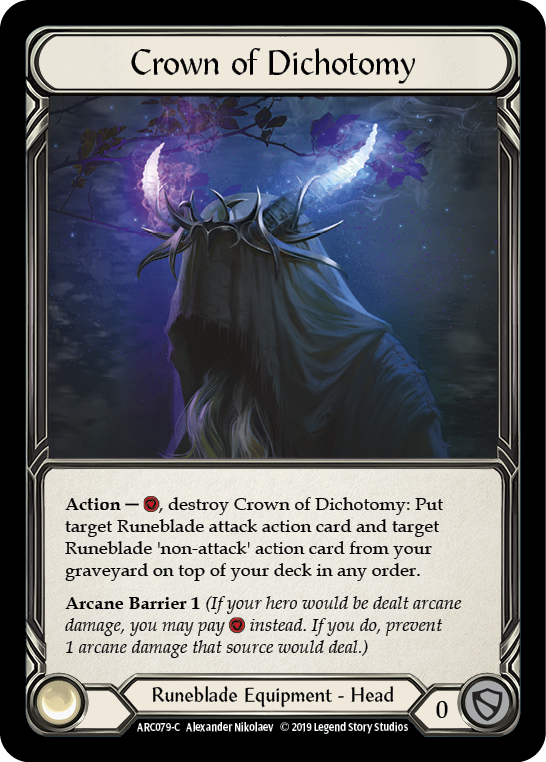 Crown of Dichotomy [ARC079-C] (Arcane Rising)  1st Edition Cold Foil | Cracking-Singles