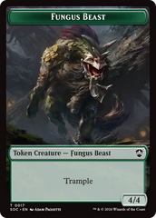 Goat // Fungus Beast Double-Sided Token [Secrets of Strixhaven Commander Tokens] | Cracking-Singles