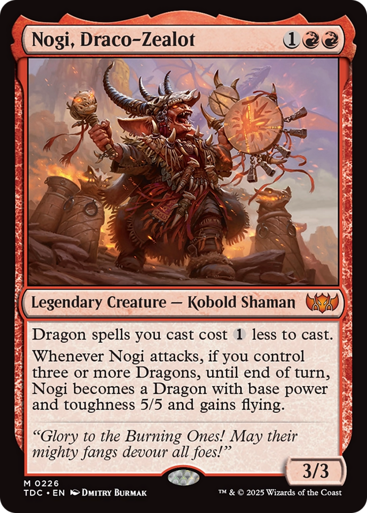 Nogi, Draco-Zealot [Tarkir: Dragonstorm Commander] | Cracking-Singles