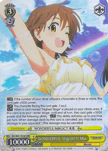 WONDERFUL M@GIC!! Mio (IMC/W41-TE16R RRR) [The iDOLM@STER Cinderella Girls] | Cracking-Singles