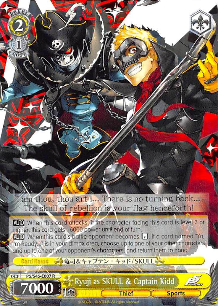 Ryuji as SKULL & Captain Kidd (P5/S45-E007 R) [Persona 5] | Cracking-Singles