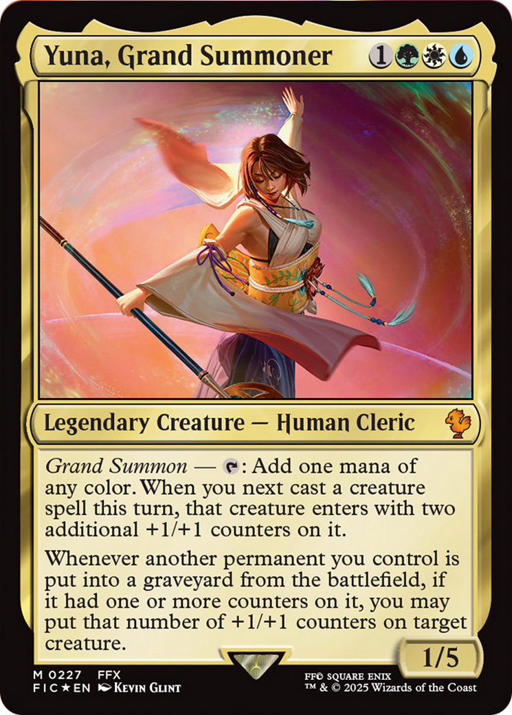 Yuna, Grand Summoner (Surge Foil) [FINAL FANTASY Commander] | Cracking-Singles