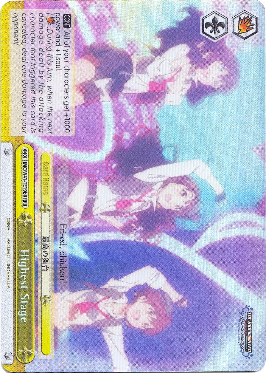 Highest Stage (IMC/W41-TE19bR RRR) (Yellow) [The iDOLM@STER Cinderella Girls] | Cracking-Singles