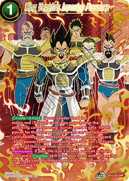 King Vegeta's Imposing Presence (SPR) (BT13-030) [Supreme Rivalry] | Cracking-Singles
