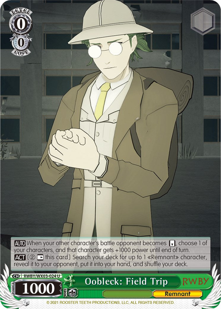 Oobleck: Field Trip (RWBY/WX03-024 U) [RWBY] | Cracking-Singles