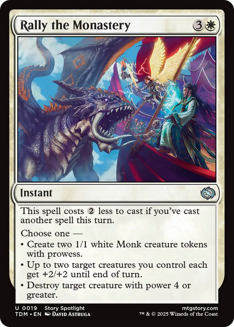 Rally the Monastery [Tarkir: Dragonstorm] | Cracking-Singles