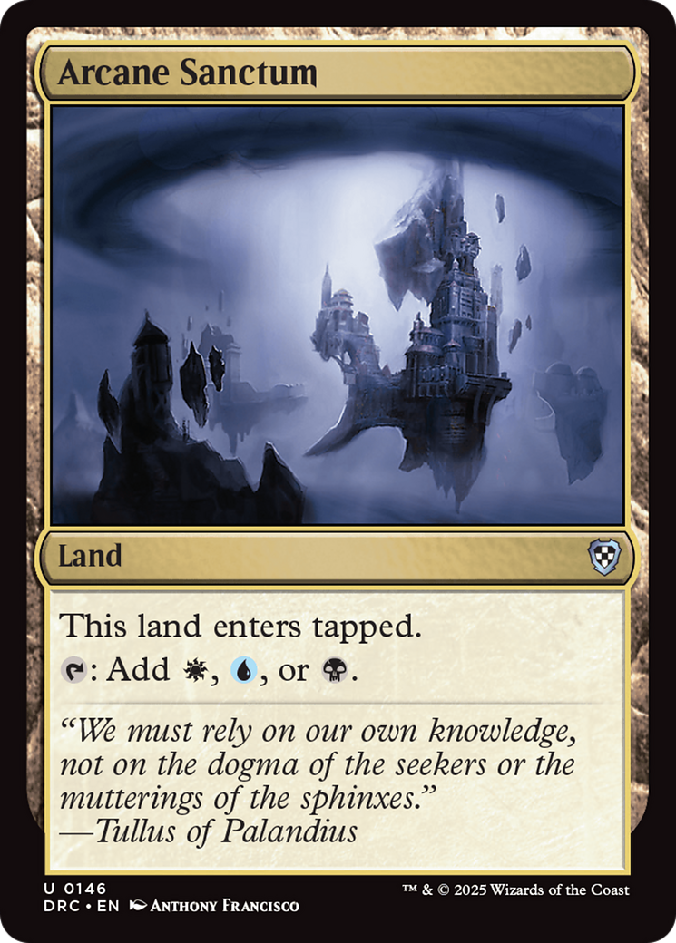 Arcane Sanctum [Aetherdrift Commander] | Cracking-Singles