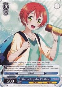 Rin in Regular Clothes (LL/EN-W01-093 U) [Love Live! DX] | Cracking-Singles