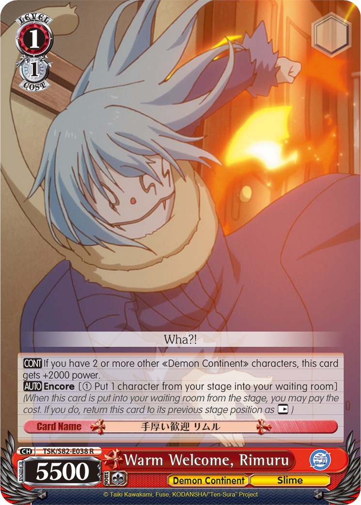 Warm Welcome, Rimuru (TSK/S82-E038 R) [That Time I Got Reincarnated as a Slime Vol.2] | Cracking-Singles