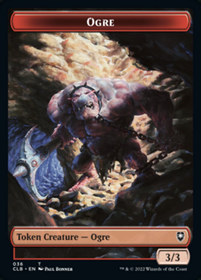 Boar // Ogre Double-Sided Token [Commander Legends: Battle for Baldur's Gate Tokens] | Cracking-Singles
