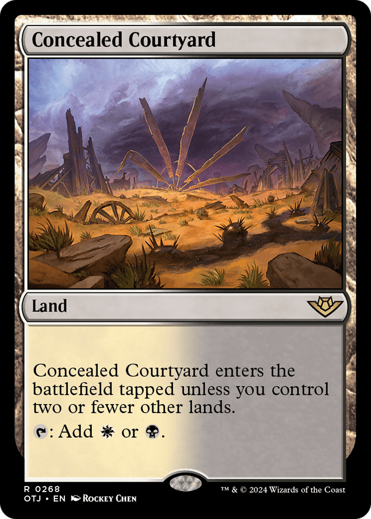 Concealed Courtyard [Outlaws of Thunder Junction] | Cracking-Singles