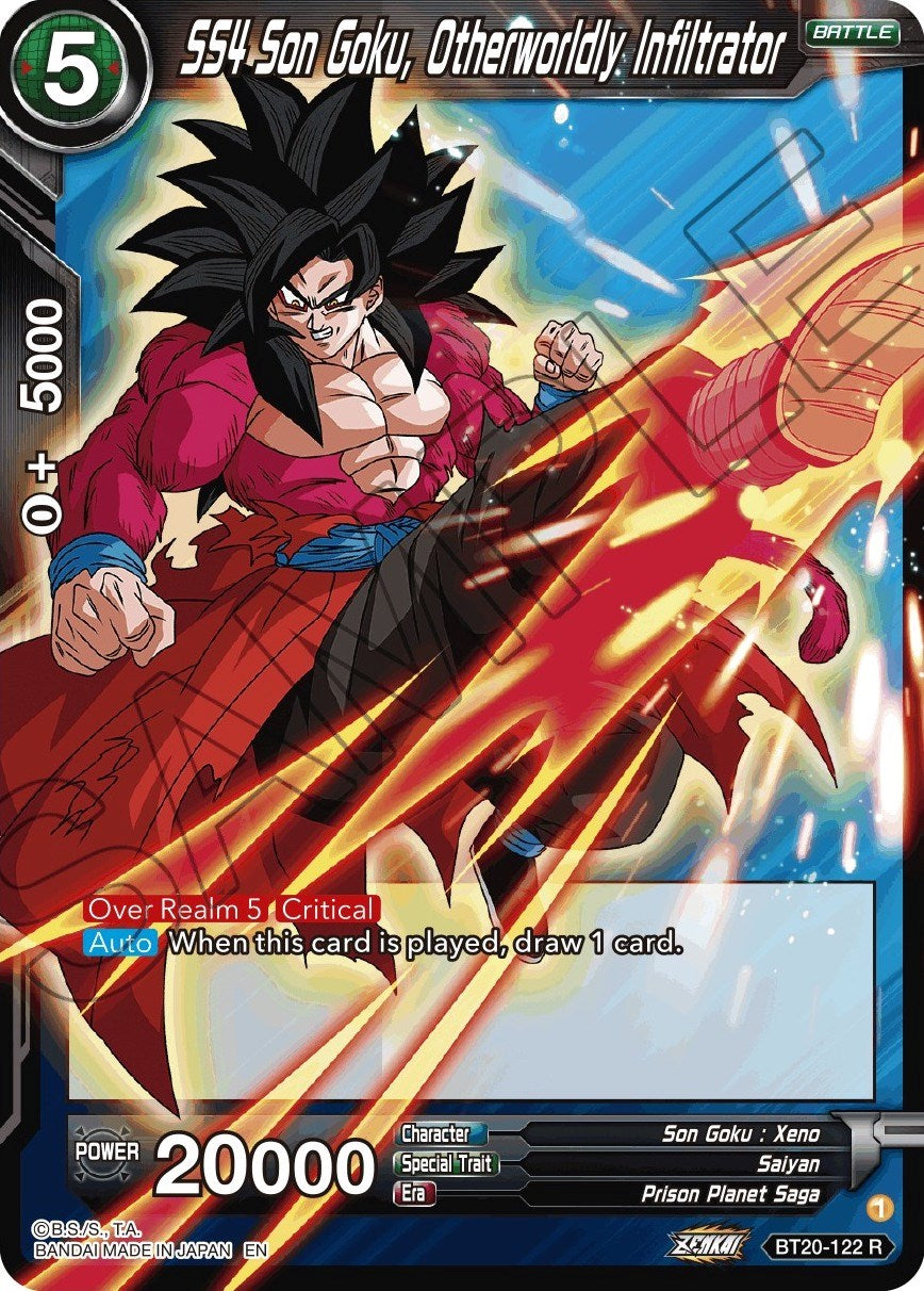 SS4 Son Goku, Otherworldly Infiltrator (BT20-122) [Power Absorbed] | Cracking-Singles