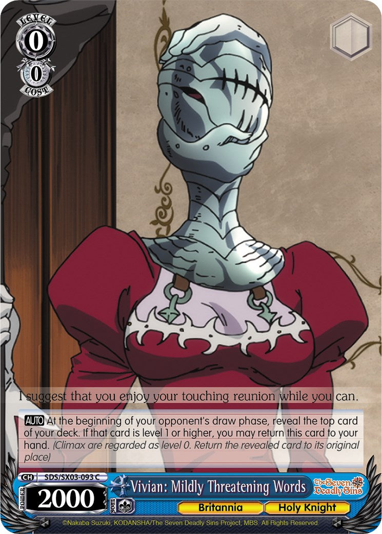 Vivian: Mildly Threatening Words (SDS/SX03-093 C) [The Seven Deadly Sins] | Cracking-Singles