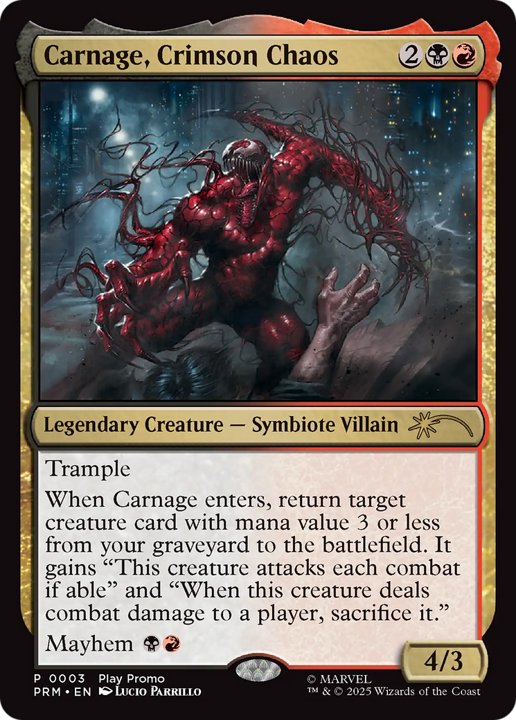 Carnage, Crimson Chaos [Wizards Play Network 2025] | Cracking-Singles