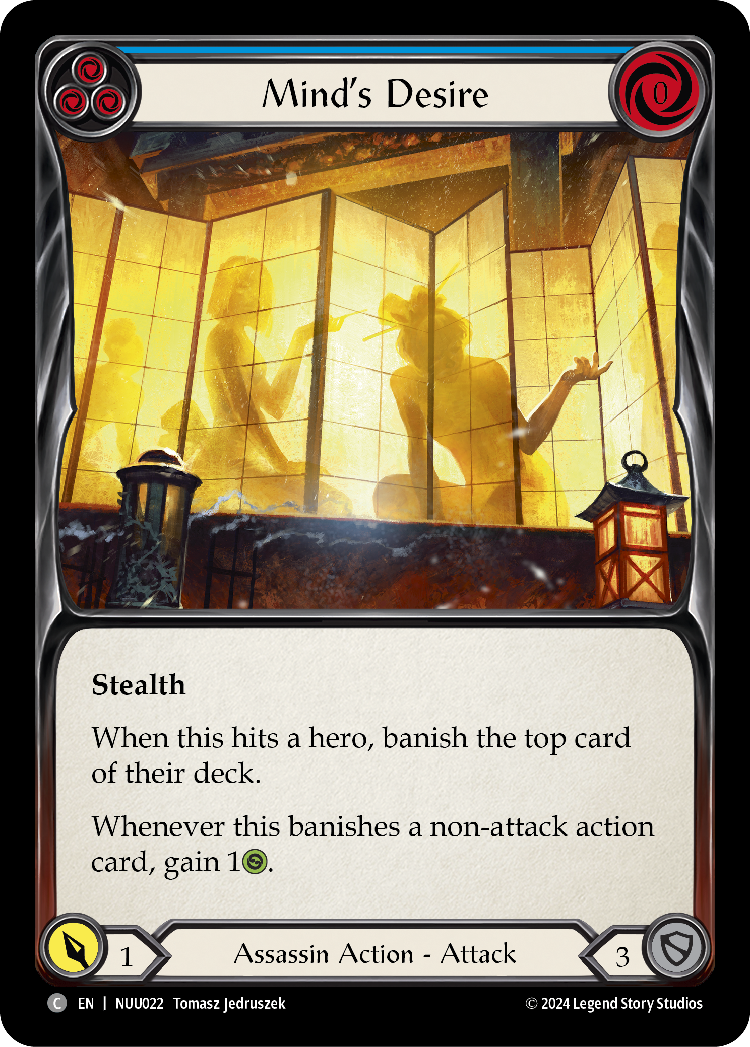 Mind's Desire (Blue) [NUU022] (Part the Mistveil Nuu Blitz Deck) | Cracking-Singles