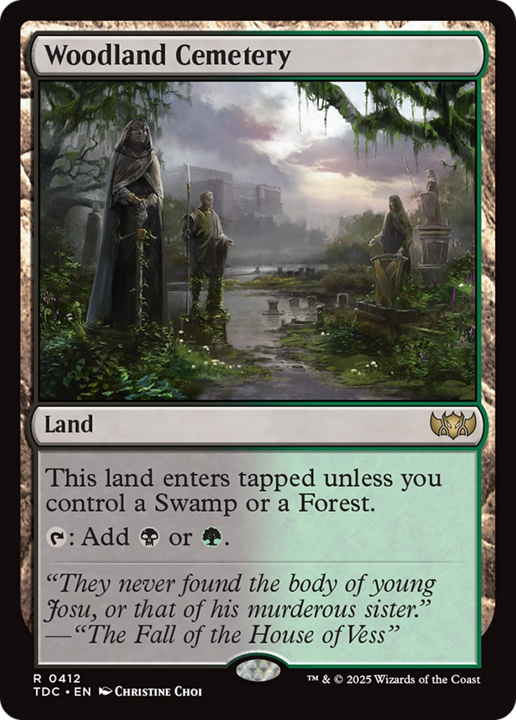 Woodland Cemetery [Tarkir: Dragonstorm Commander] | Cracking-Singles