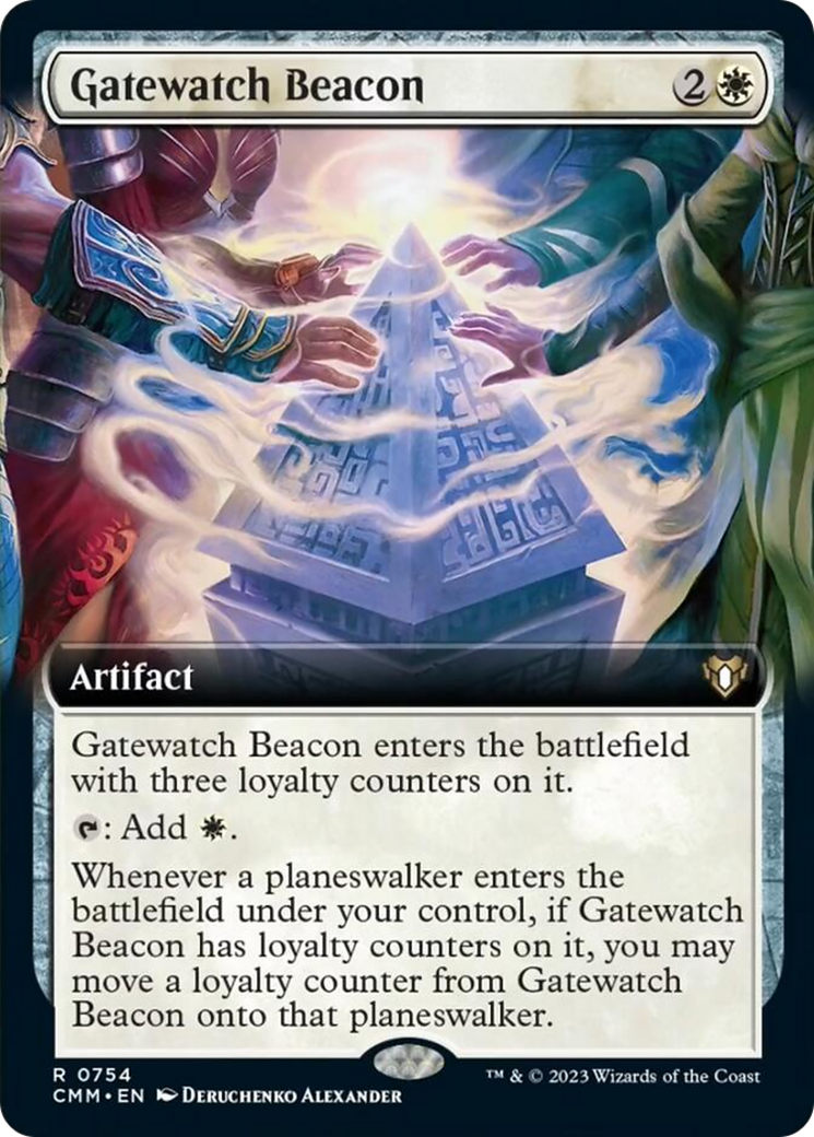 Gatewatch Beacon (Extended Art) [Commander Masters] | Cracking-Singles