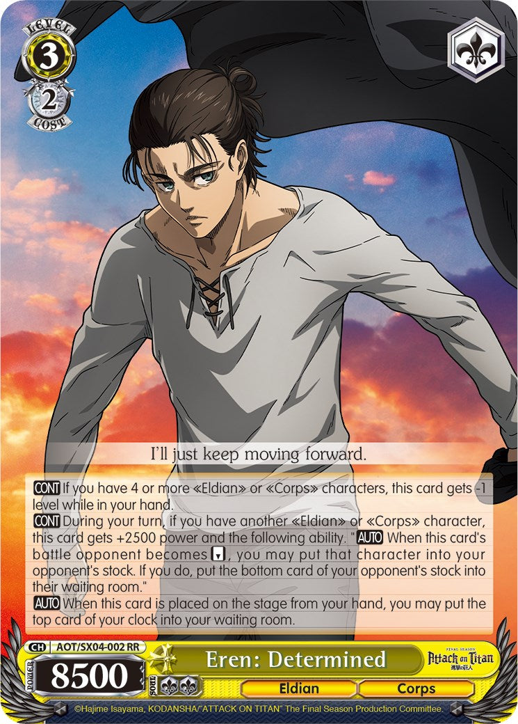 Eren: Determined [Attack On Titan: Final Season] | Cracking-Singles