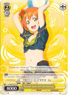 "Summer Sunset Girl" Rin Hoshizora (LL/W36-TE17 TD) [Love Live! School idol festival] | Cracking-Singles