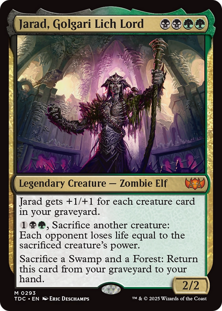 Jarad, Golgari Lich Lord [Tarkir: Dragonstorm Commander] | Cracking-Singles