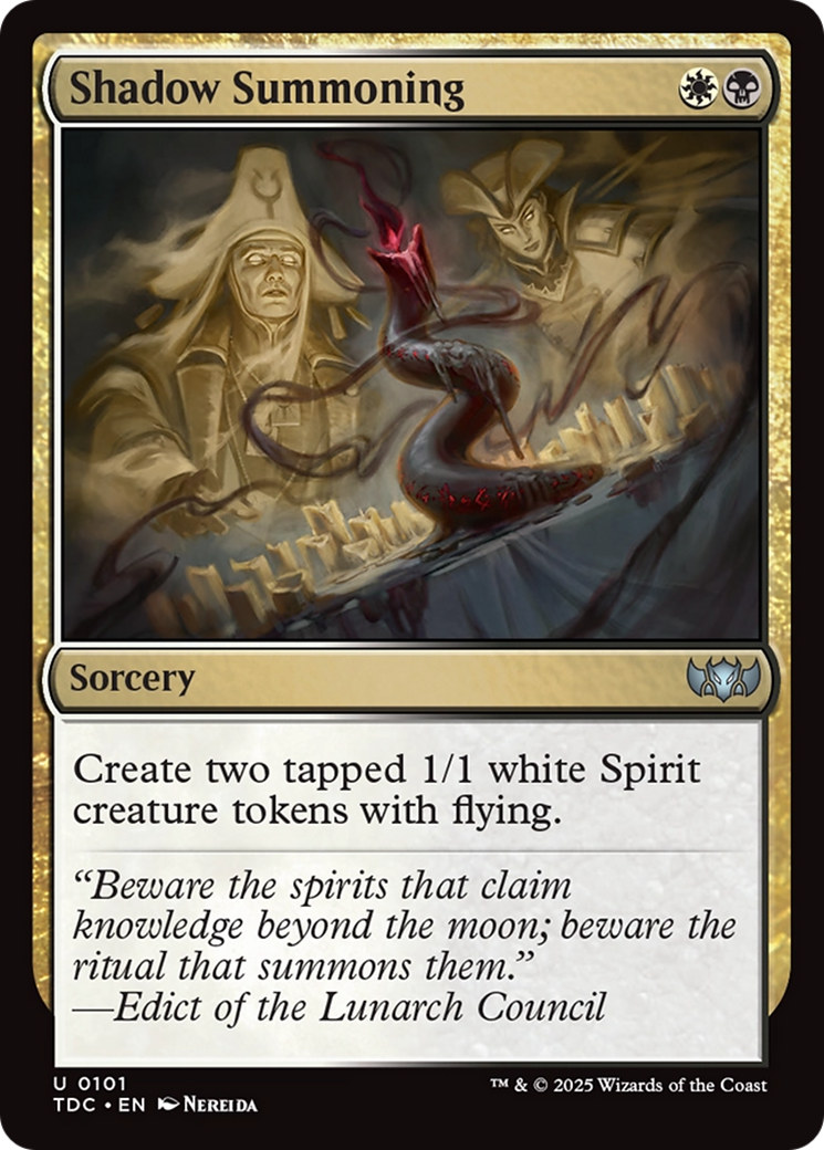 Shadow Summoning [Tarkir: Dragonstorm Commander] | Cracking-Singles