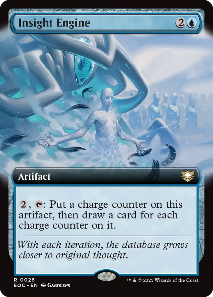 Insight Engine (Extended Art) [Edge of Eternities Commander] | Cracking-Singles